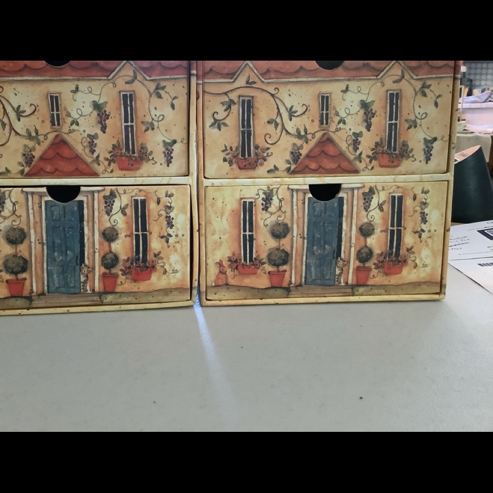 Decorative boxes with drawers
